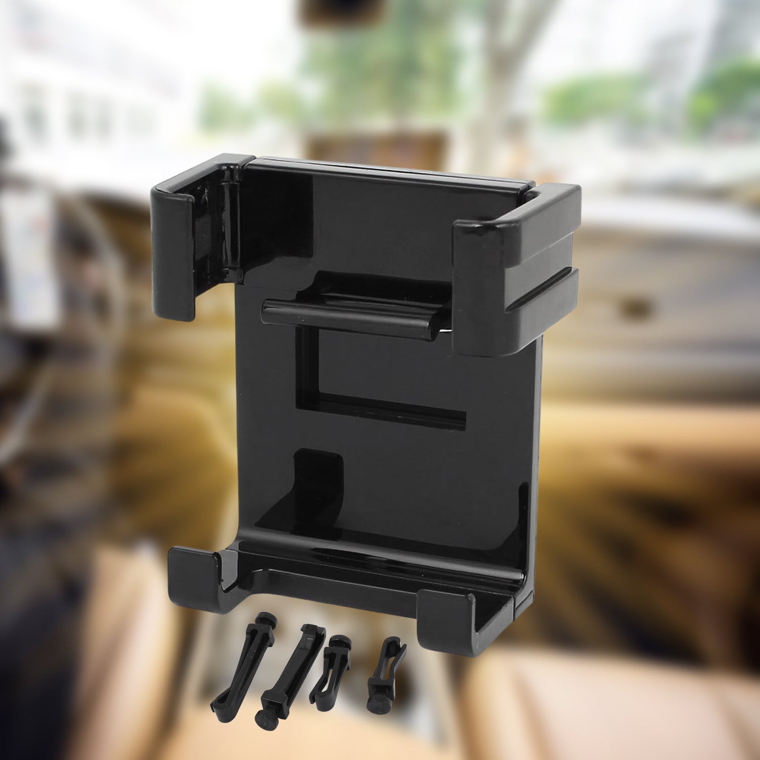 01_88e3c94e-2e22-4c30-aa9e-b33e0b62852c.jpg 12857 Smartphone Car Phone Holder Car Air Conditioning Vent Phone Holder, Holder Stand for Mobile Phone Cellphone GPS, Dashboard Bracket for Car (1 Pc) - Image 1