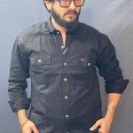 BLACK PLAIN DOUBLE POCKET SHIRT 164 P14