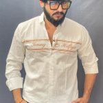 WHITE PRINTED SHIRT 159 P68