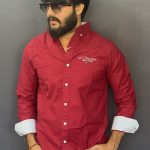 PLAIN MAROON RED SHIRT 38 P12