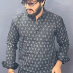 BLACK PRINTED SHIRT 169 P67