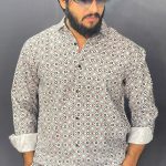 WHITE PRINTED SHIRT 175 P81