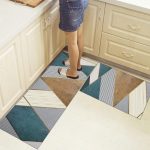 2Pcs Geometric Rug Pattern Mats