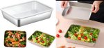 Steel Square Plate with Lid|Stainless Steel Tray - Image 2
